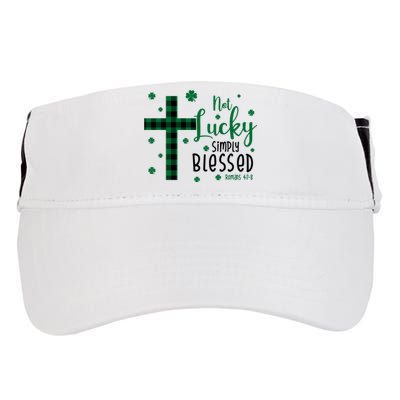 Not Lucky Simply Blessed St Patrick's Day Christianity Adult Drive Performance Visor