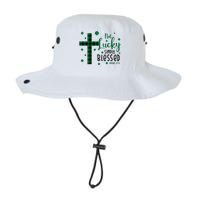 Not Lucky Simply Blessed St Patrick's Day Christianity Legacy Cool Fit Booney Bucket Hat