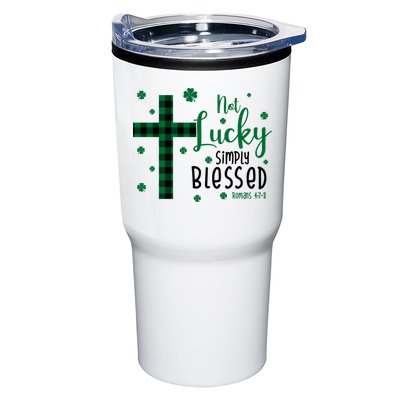 Not Lucky Simply Blessed St Patrick's Day Christianity Tumbler