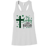 Not Lucky Simply Blessed St Patrick's Day Christianity Women's Racerback Tank