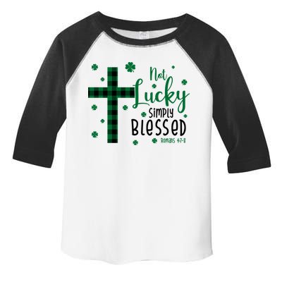 Not Lucky Simply Blessed St Patrick's Day Christianity Toddler Fine Jersey T-Shirt