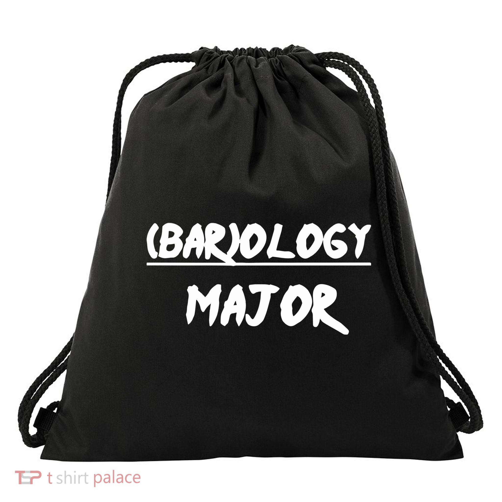 No Life Shaq Wearing (Bar)Ology Major Drawstring Bag