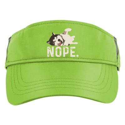 Nope Lazy Siberian Husky Adult Drive Performance Visor