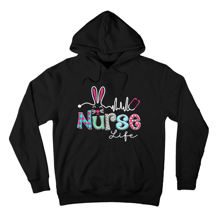 Nurse Life Stethoscope Nursing Cute Easter Bunny Easter Day Hoodie