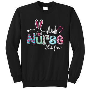 Nurse Life Stethoscope Nursing Cute Easter Bunny Easter Day Sweatshirt