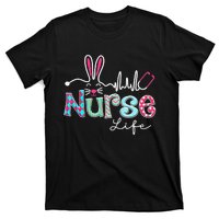 Nurse Life Stethoscope Nursing Cute Easter Bunny Easter Day T-Shirt