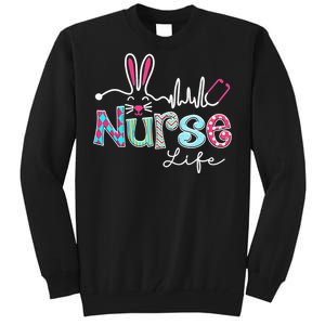 Nurse Life Stethoscope Nursing Cute Easter Bunny Easter Day Tall Sweatshirt