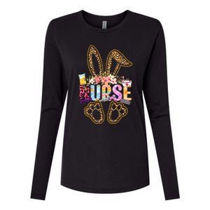 Nurse Life Stethoscope Nursing Cute Easter Bunny Easter Day Womens Cotton Relaxed Long Sleeve T-Shirt