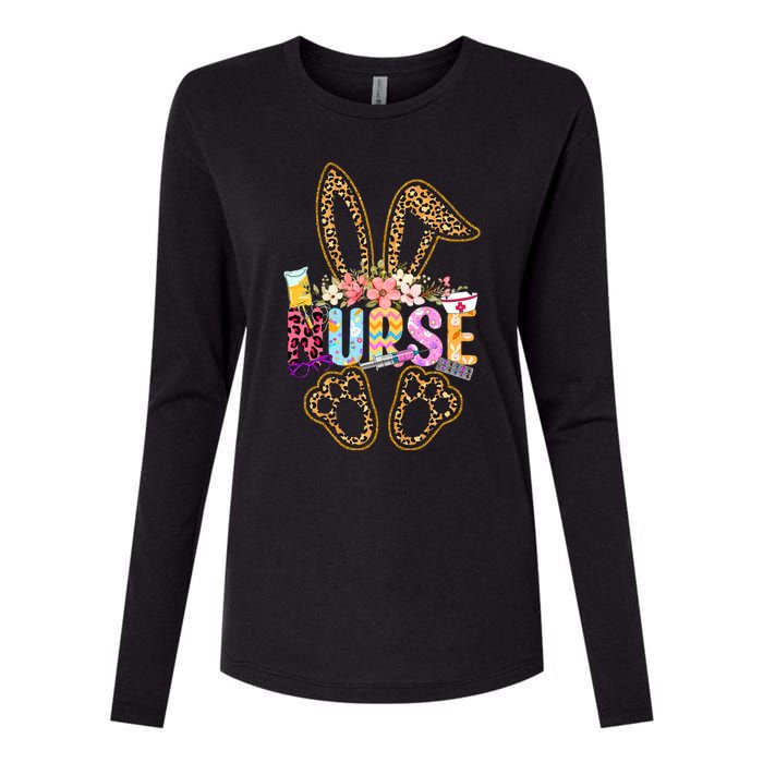 Nurse Life Stethoscope Nursing Cute Easter Bunny Easter Day Womens Cotton Relaxed Long Sleeve T-Shirt