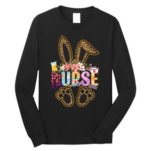 Nurse Life Stethoscope Nursing Cute Easter Bunny Easter Day Long Sleeve Shirt