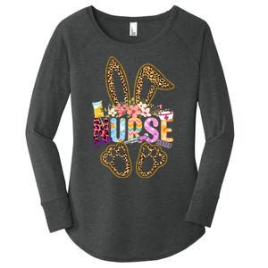 Nurse Life Stethoscope Nursing Cute Easter Bunny Easter Day Women's Perfect Tri Tunic Long Sleeve Shirt