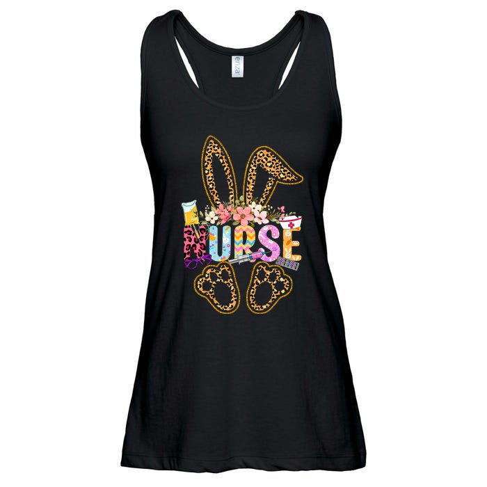 Nurse Life Stethoscope Nursing Cute Easter Bunny Easter Day Ladies Essential Flowy Tank