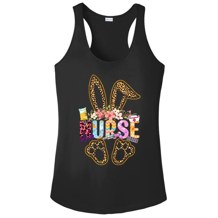 Nurse Life Stethoscope Nursing Cute Easter Bunny Easter Day Ladies PosiCharge Competitor Racerback Tank