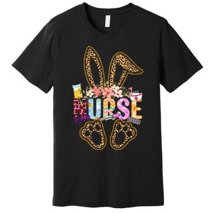 Nurse Life Stethoscope Nursing Cute Easter Bunny Easter Day Premium T-Shirt