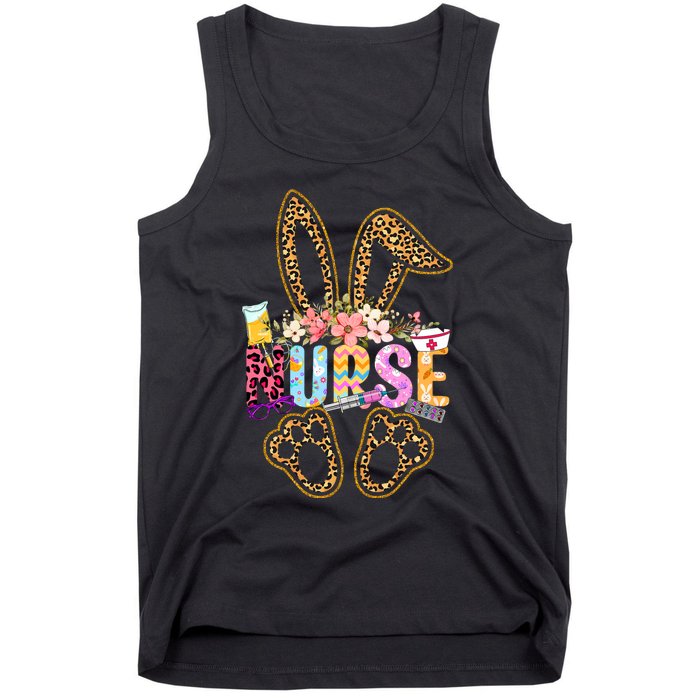 Nurse Life Stethoscope Nursing Cute Easter Bunny Easter Day Tank Top