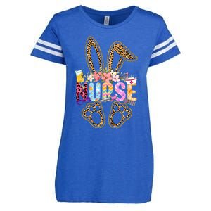 Nurse Life Stethoscope Nursing Cute Easter Bunny Easter Day Enza Ladies Jersey Football T-Shirt