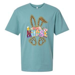 Nurse Life Stethoscope Nursing Cute Easter Bunny Easter Day Sueded Cloud Jersey T-Shirt