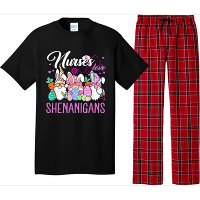 Nurses Love Shenanigans Gnome Easter Day Nurse Pajama Set