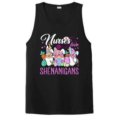 Nurses Love Shenanigans Gnome Easter Day Nurse PosiCharge Competitor Tank