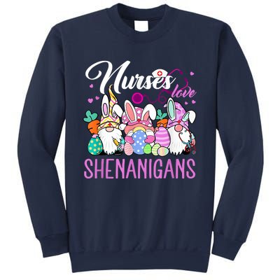 Nurses Love Shenanigans Gnome Easter Day Nurse Sweatshirt