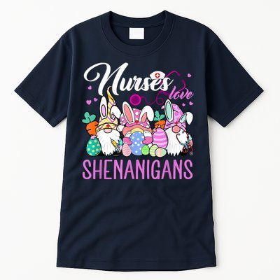 Nurses Love Shenanigans Gnome Easter Day Nurse Tall T-Shirt