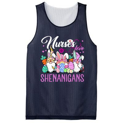 Nurses Love Shenanigans Gnome Easter Day Nurse Mesh Reversible Basketball Jersey Tank