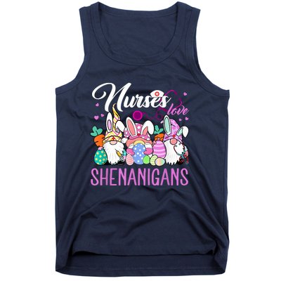 Nurses Love Shenanigans Gnome Easter Day Nurse Tank Top