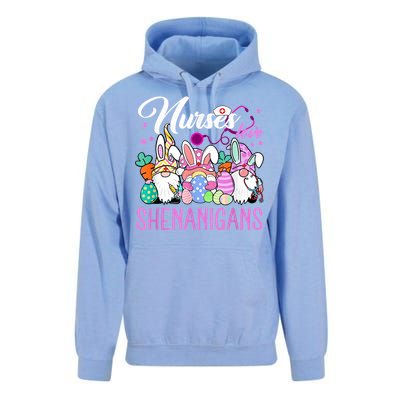 Nurses Love Shenanigans Gnome Easter Day Nurse Unisex Surf Hoodie