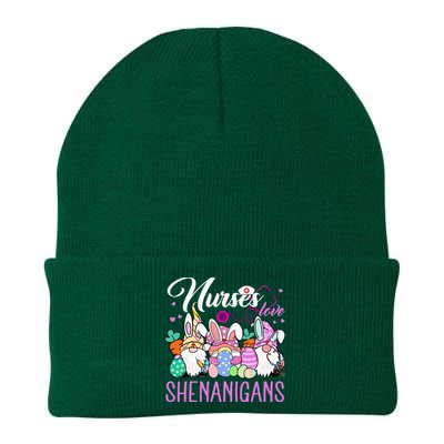 Nurses Love Shenanigans Tee Gnome Easter Day Nurse Knit Cap Winter Beanie