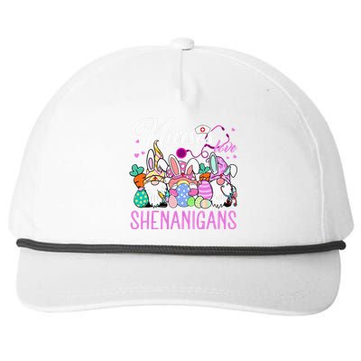 Nurses Love Shenanigans Tee Gnome Easter Day Nurse Snapback Five-Panel Rope Hat