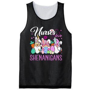 Nurses Love Shenanigans Tee Gnome Easter Day Nurse Mesh Reversible Basketball Jersey Tank