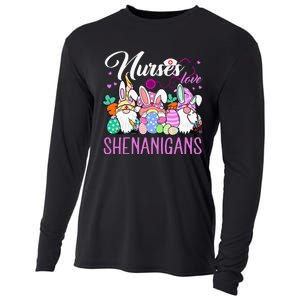 Nurses Love Shenanigans Tee Gnome Easter Day Nurse Cooling Performance Long Sleeve Crew