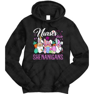 Nurses Love Shenanigans Tee Gnome Easter Day Nurse Tie Dye Hoodie