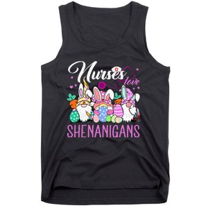 Nurses Love Shenanigans Tee Gnome Easter Day Nurse Tank Top