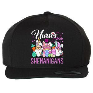 Nurses Love Shenanigans Tee Gnome Easter Day Nurse Wool Snapback Cap