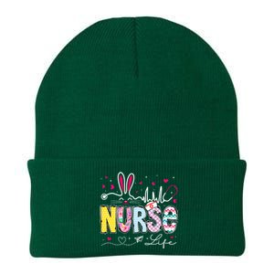 Nurse Life Stethoscope Nursing Cute Easter Bunny Easter Day Gift Knit Cap Winter Beanie