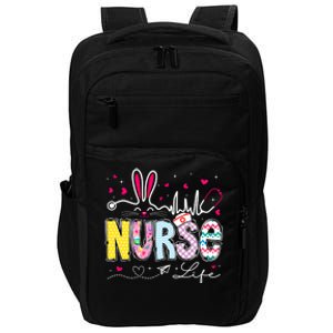 Nurse Life Stethoscope Nursing Cute Easter Bunny Easter Day Gift Impact Tech Backpack