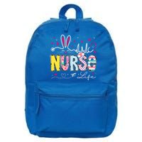 Nurse Life Stethoscope Nursing Cute Easter Bunny Easter Day Gift 16 in Basic Backpack