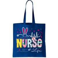 Nurse Life Stethoscope Nursing Cute Easter Bunny Easter Day Gift Tote Bag