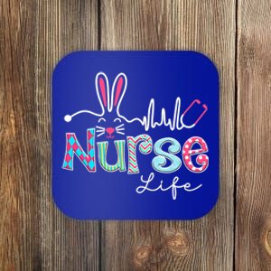 Nurse Life Stethoscope Nursing Cute Easter Bunny Easter Day Meaningful Gift Coaster