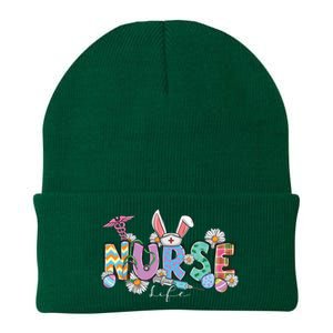 Nurse Life Stethoscope Nursing Cute Easter Bunny Easter Day Knit Cap Winter Beanie