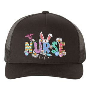 Nurse Life Stethoscope Nursing Cute Easter Bunny Easter Day Yupoong Adult 5-Panel Trucker Hat