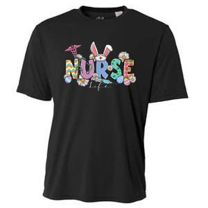 Nurse Life Stethoscope Nursing Cute Easter Bunny Easter Day Cooling Performance Crew T-Shirt