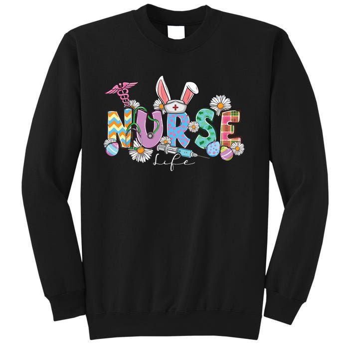 Nurse Life Stethoscope Nursing Cute Easter Bunny Easter Day Sweatshirt