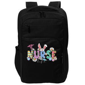 Nurse Life Stethoscope Nursing Cute Easter Bunny Easter Day Impact Tech Backpack