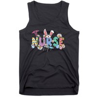 Nurse Life Stethoscope Nursing Cute Easter Bunny Easter Day Tank Top