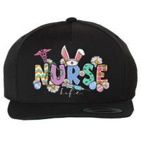 Nurse Life Stethoscope Nursing Cute Easter Bunny Easter Day Wool Snapback Cap