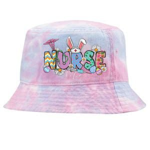 Nurse Life Stethoscope Nursing Cute Easter Bunny Easter Day Tie-Dyed Bucket Hat