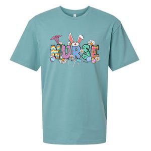 Nurse Life Stethoscope Nursing Cute Easter Bunny Easter Day Sueded Cloud Jersey T-Shirt