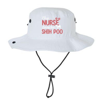 Nurse Loves Shih Poo Dog Lovers Funny Gift For Mom Nurse Gift Legacy Cool Fit Booney Bucket Hat